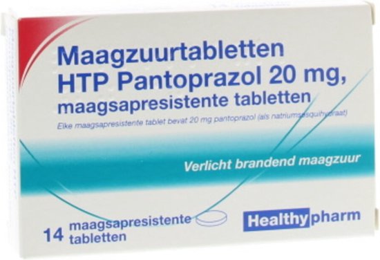 Healthypharm Maagzuurtabletten Pantoprazol 20mg - 3 x 14 tabletten