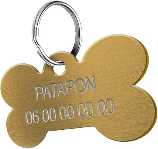 Gepersonaliseerde honden- en kattenpenning - gepersonaliseerd medaillon met...