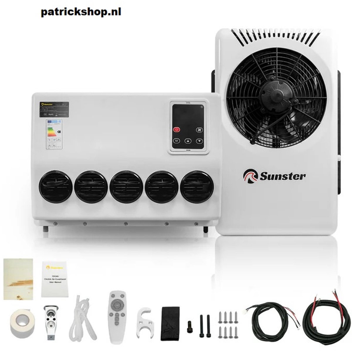 Airconditioner - Air conditioning - 10000 BTU - 150-500m³/u - 1-3KW - 12V...