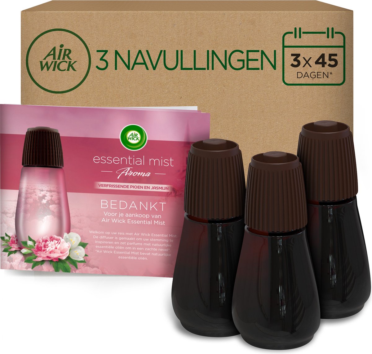 Air Wick Essential Mist Automatische Luchtverfrisser - Verfrissende Pioen en...