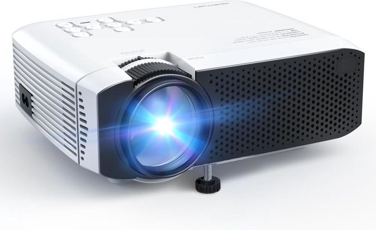 Apeman LC350 Mini Beamer - 4500lm - Projector Draagbare LCD met Dual Speakers - Wit
