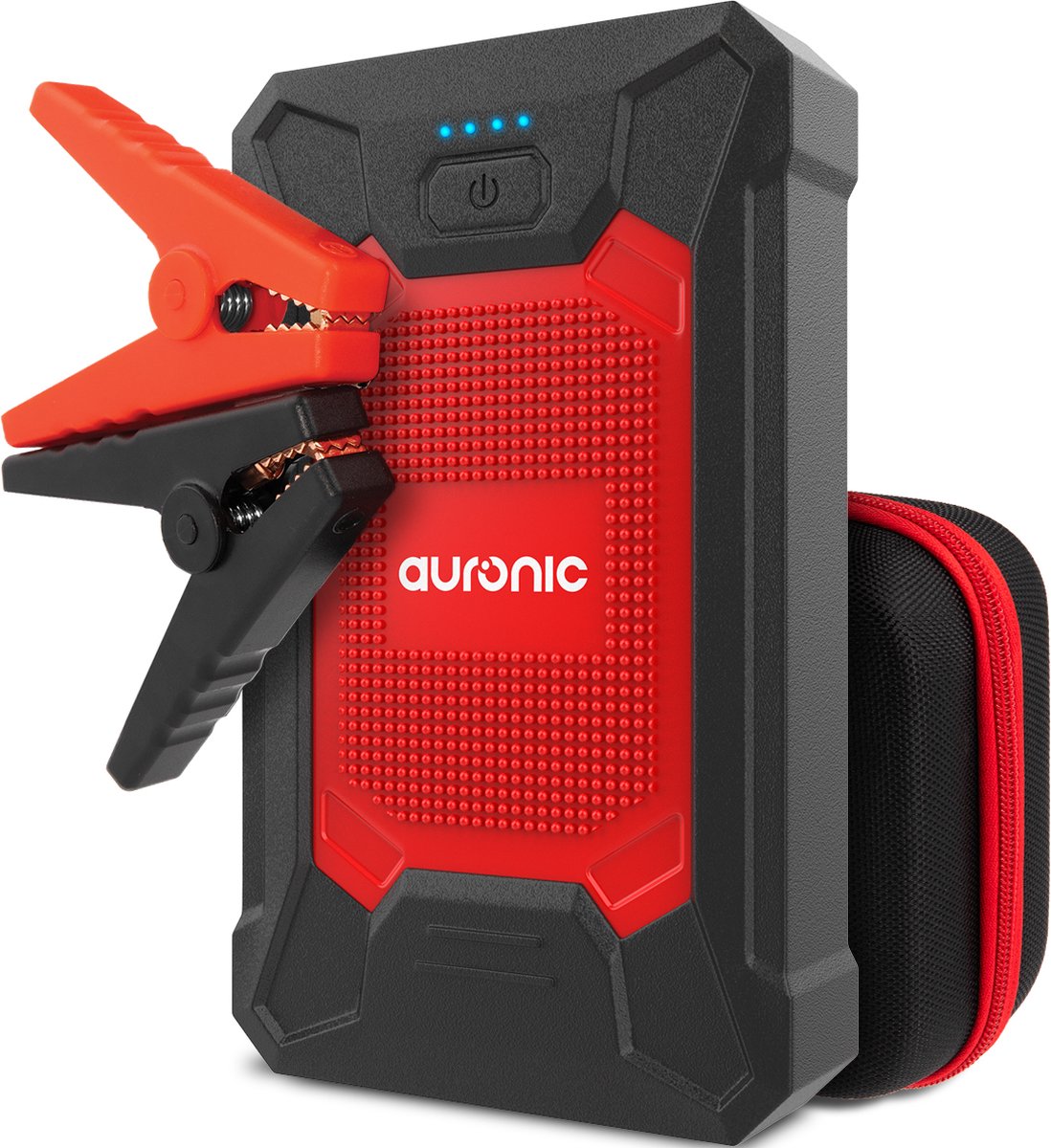 Auronic 12V Jumpstarter voor Auto – 600A / 7.200 mAh – 4-in-1 starthulp –...