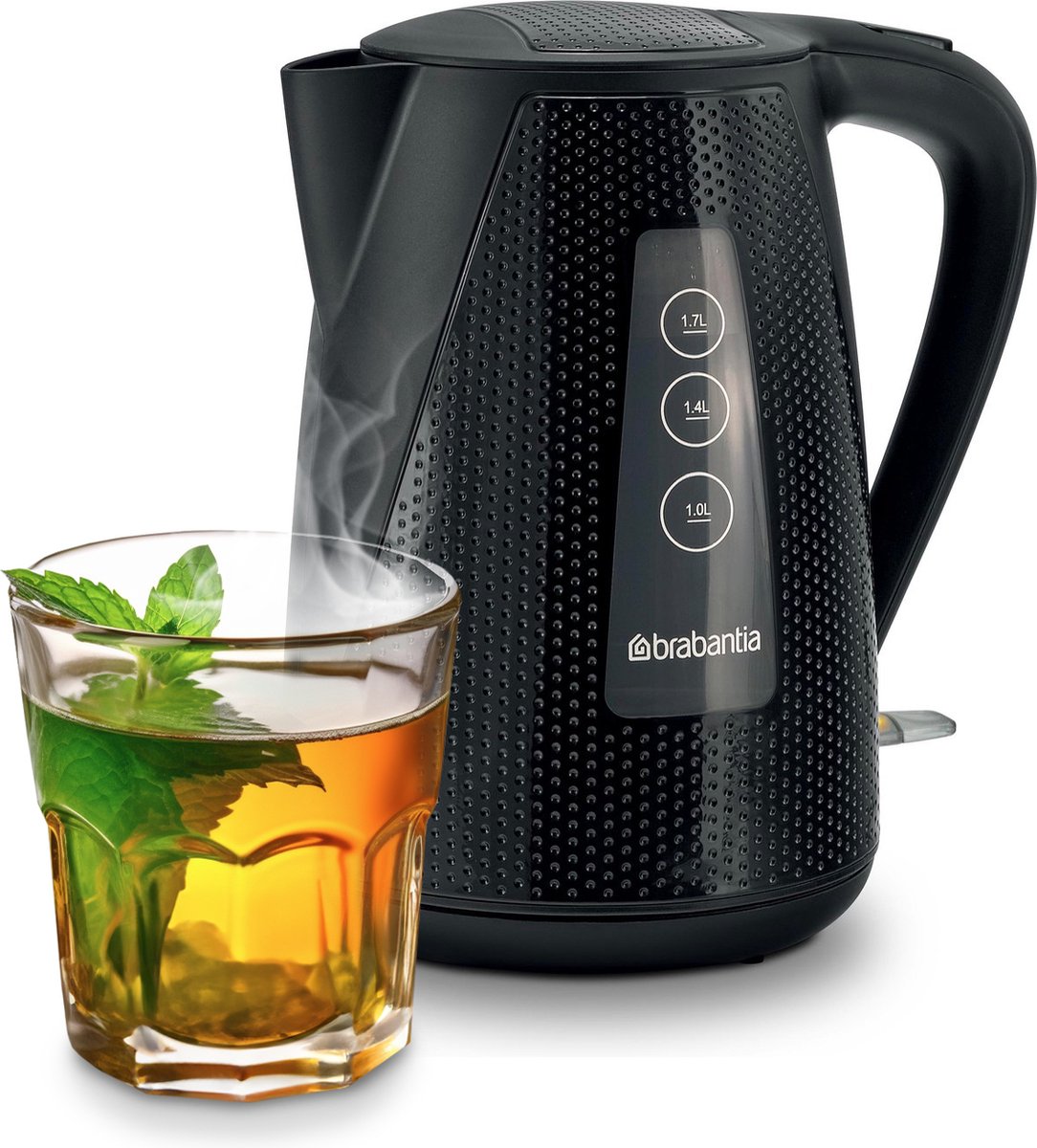 Brabantia BBEK1013KBK Waterkoker - Elektrisch - 1,7 Liter - 2150 Watt - Zwart