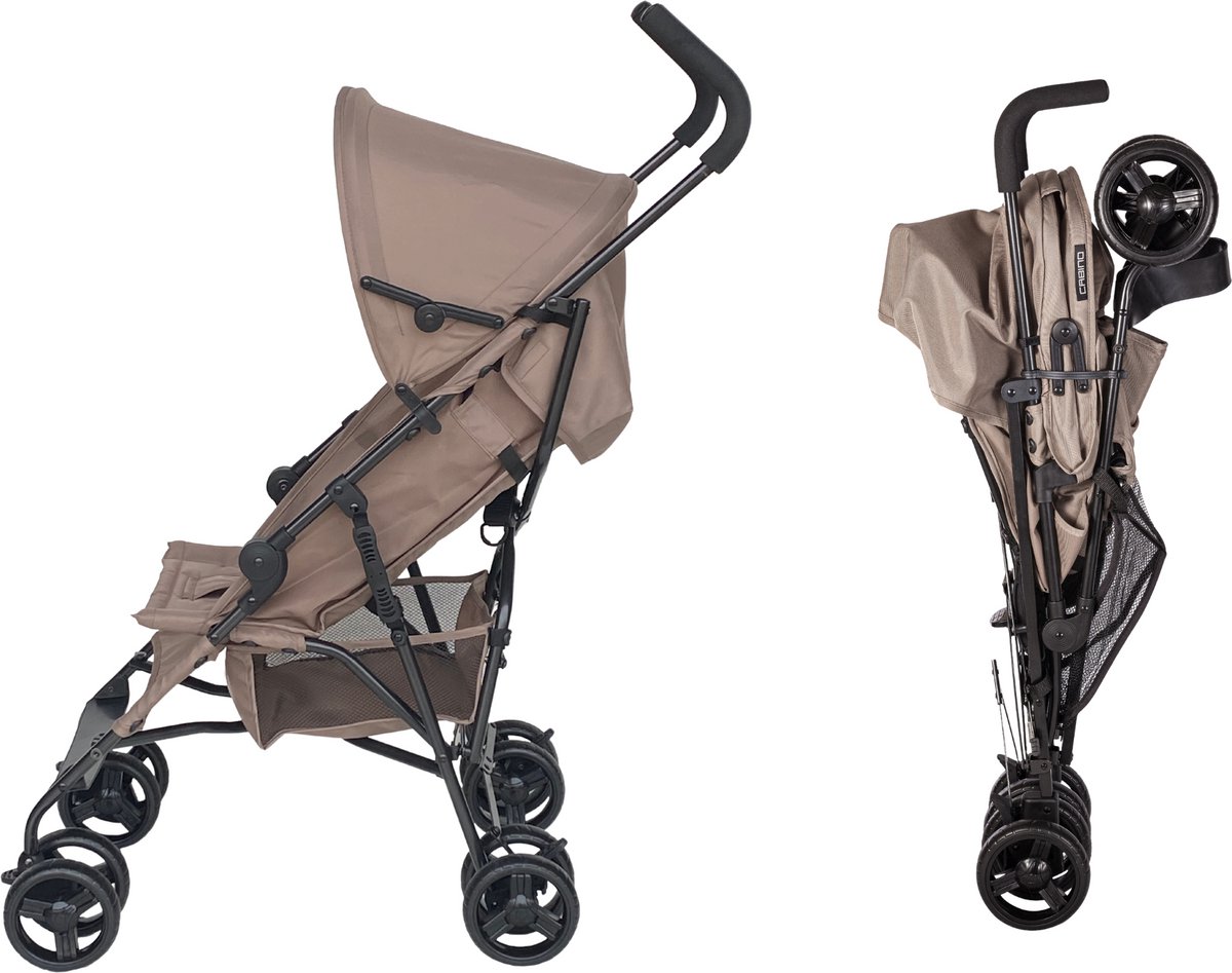 De 5 beste buggy's getest en beoordeeld 2 Cabino Buggy Plooibuggy Lichtgewicht Multi Standen Comfortabele Rugleuning & tot 22 kg Taupe
