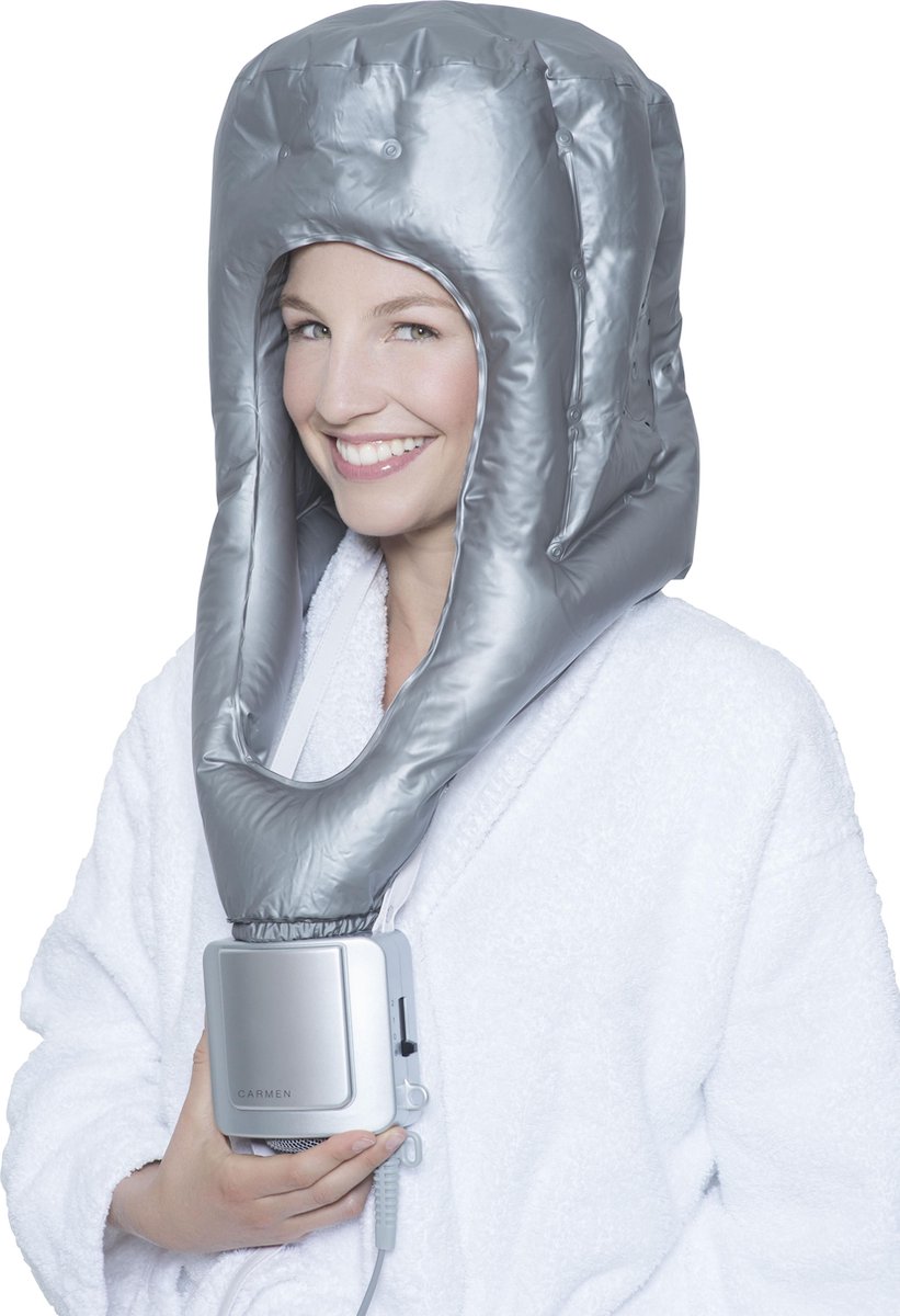 Carmen HD600 - Droogkap - 600 watt - 2 warmtestanden -Luxe opbergtas - ION...