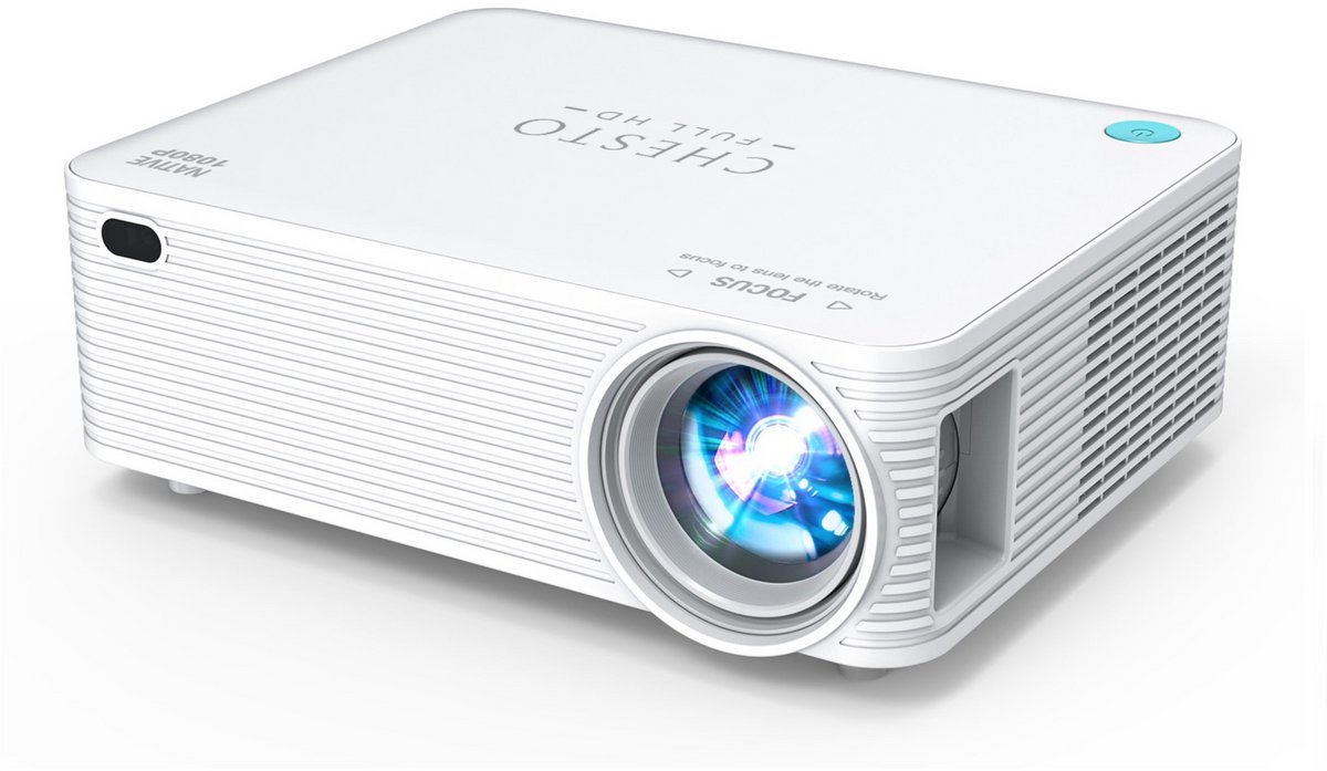 Chesto Beamer FULL HD (4K-Ondersteuning) - 9500 Lumen - Streamen vanaf je telefoon met wifi
