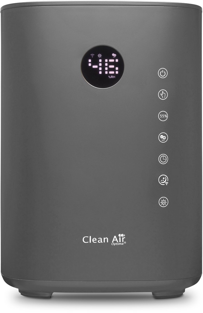 De 5 beste luchtbevochtigers van 2025 getest en beoordeeld 4 Clean Air Optima® CA-605T Smart Top Filling - 3in1: Luchtbevochtiger met Ionisator, UVC-lamp en Aromatherapie - Topdesign!