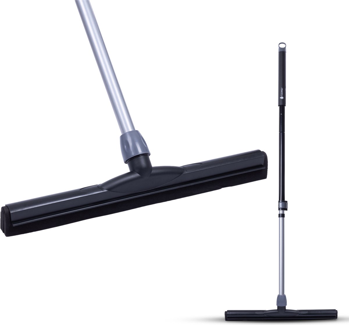 CLEANLY® Vloertrekker met Steel Telescopisch (114-142 cm) - Vloerwisser...