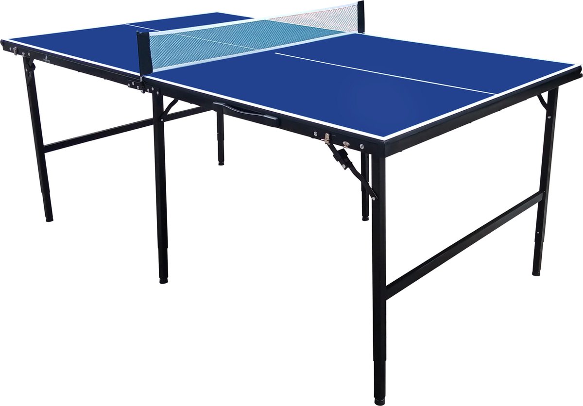 Cougar Tafeltennistafel Midi 1800 draagbaar Blauw - Pingpongtafel voor binnen...