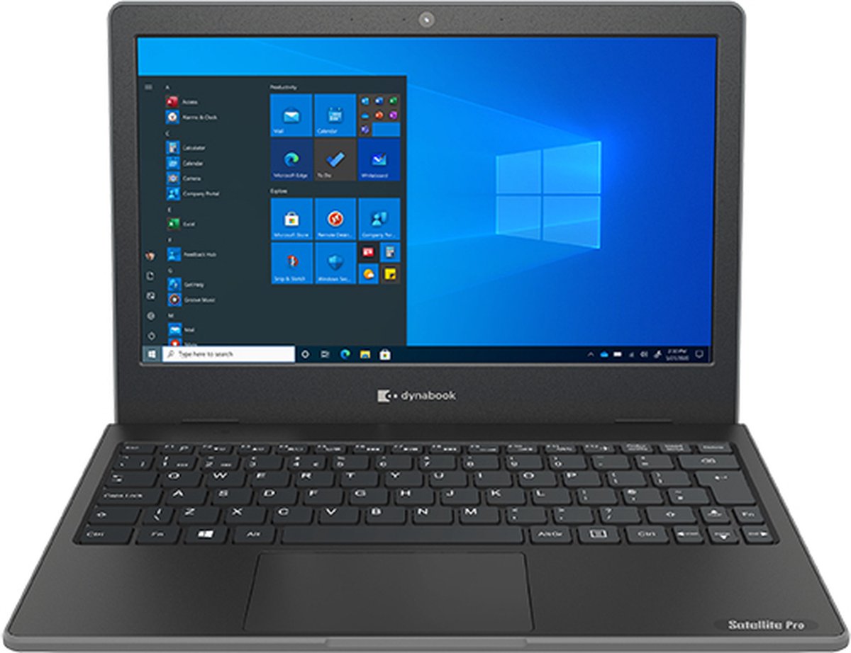 Dynabook Satellite Pro E10-S-101 - 11.6 Inch laptop - Intel N4020 - 4GB - 128GB - Windows 11 Professional