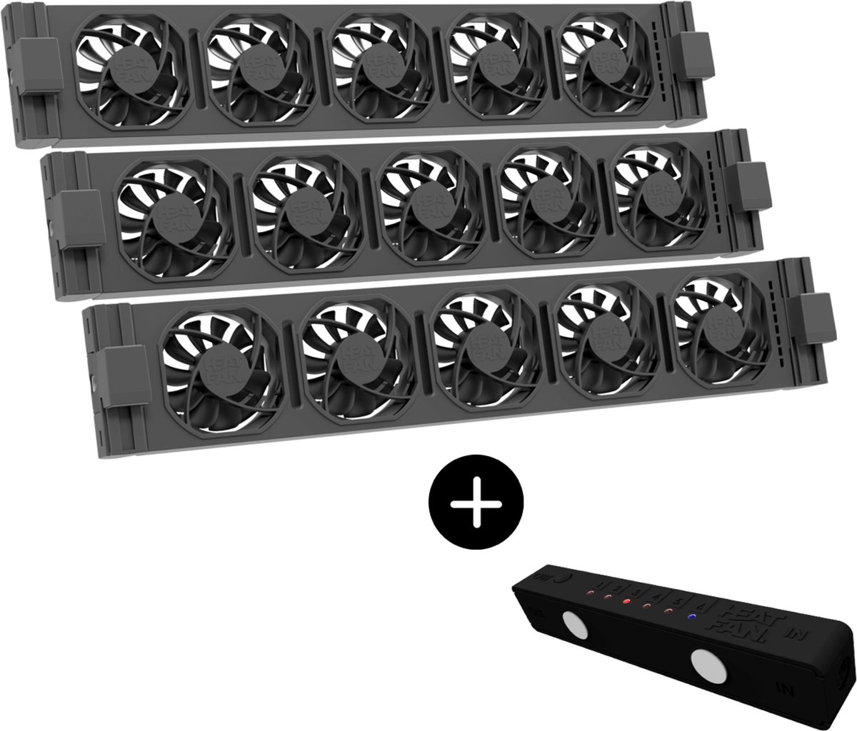 De 5 beste radiatorventilatoren voor een comfortabel huis 4 HeatFan 5 - Trio Set - Radiator Ventilator - Smart - Black Edition