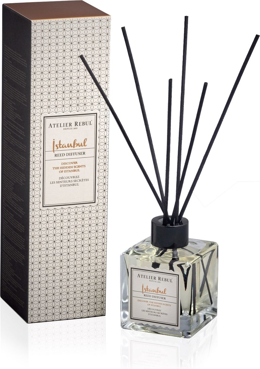 Istanbul Geurstokjes Atelier Rebul (120ml) - Houtige & Kruidige Kamergeur -...