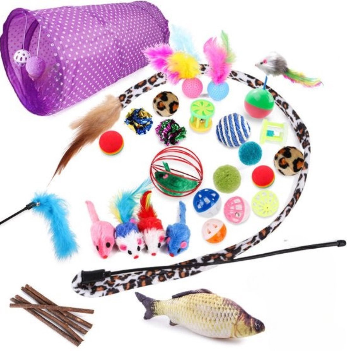 Kattenspeeltjes - XL Kattenspeeltjes Set - 28 Stuks - Intelligentie...
