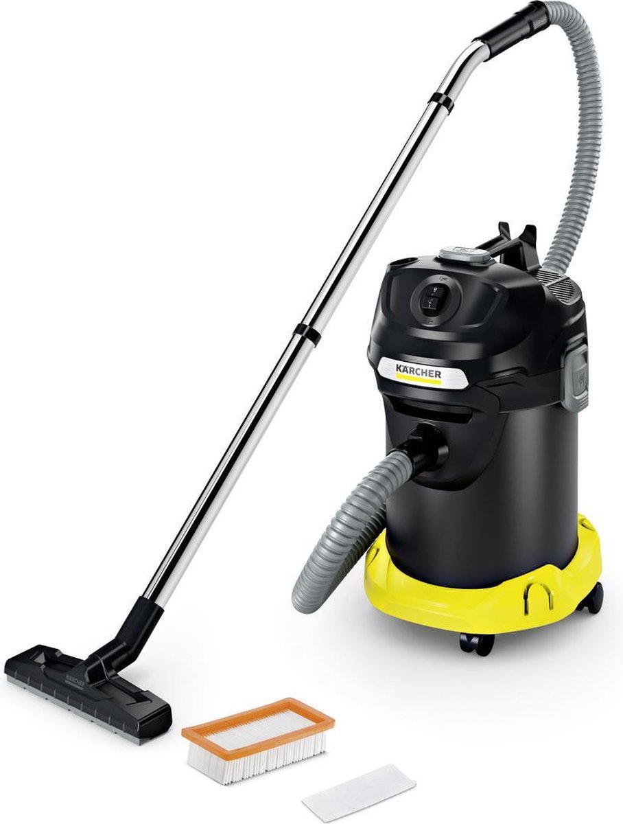 Kärcher AD 4 As- en Droogzuiger - 600 W - 17 Liter - Vlamvertragend - ReBoost...