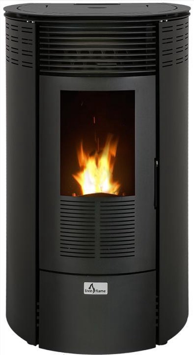 Livn Pelletkachel Liland 8 - 92.7% redendement - voor ruimtes tot 200 m³ -...