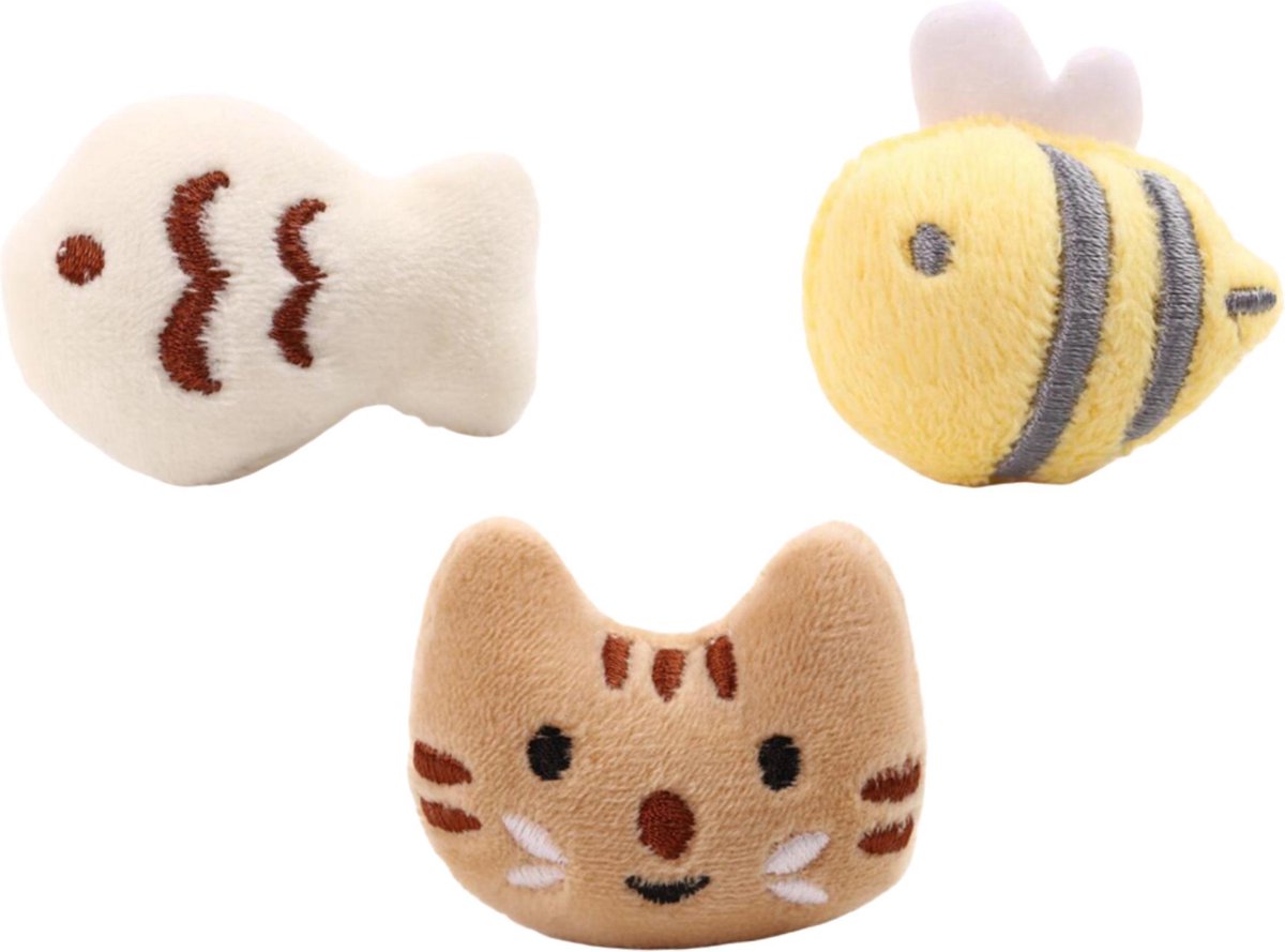 Make Me Purr Mini Diertjes - Kat & Kitten Catnip Kattenkruid Speeltjes
