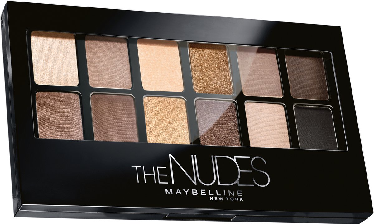 Maybelline New York - The Rock Nudes Palette - Oogschaduw palette met 12 Nude Kleuren Oogschaduw