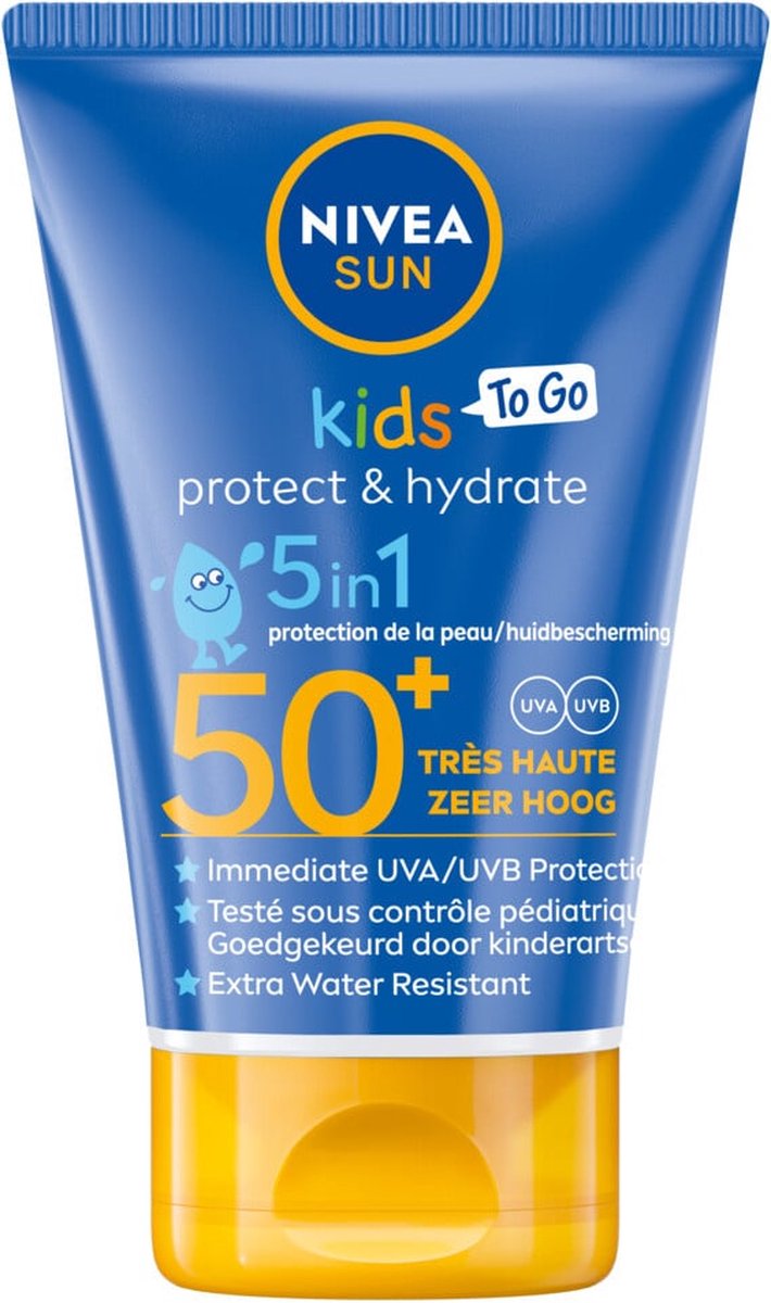 NIVEA SUN Kids Protect & Hydrate To Go Pocket Size Zonnebrand Melk - SPF 50+...