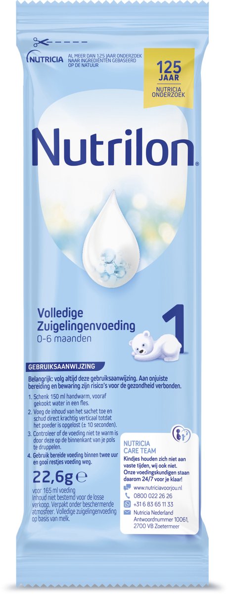 Nutrilon 1 Volledige Zuigelingenvoeding – Flesvoeding Vanaf De Geboorte – 3...