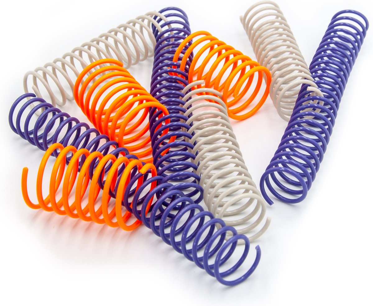 Pettadore Play Springs – Set van 9 Kattenveertjes – Kattenspeelgoed