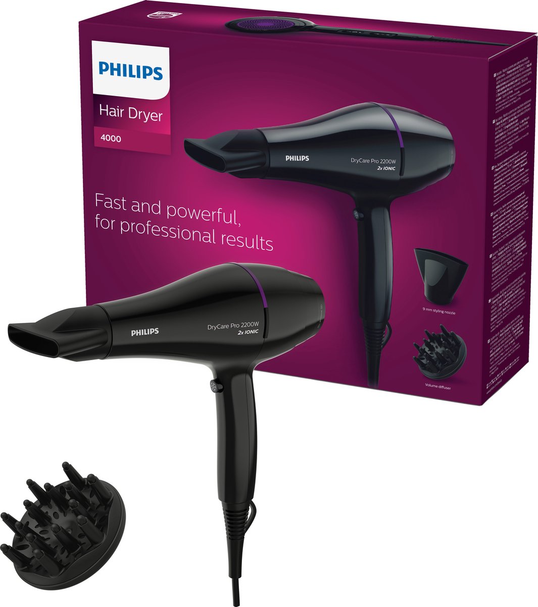 De 5 beste haardrogers van 2025 getest en beoordeeld 5 Philips DryCare Pro BHD274/00 - Föhn