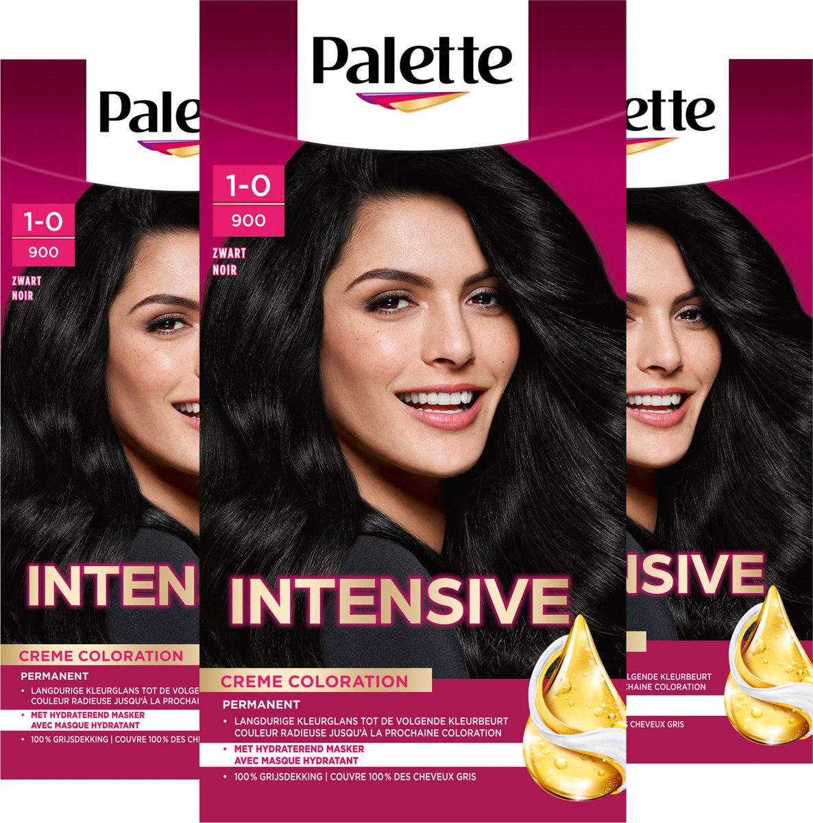 De 5 beste haarverf: Ontdek de beste Opties voor een Verbluffende Haarkleur 2 Poly Palette 900 Zwart Haarverf - 3 stuks - Grootverpakking