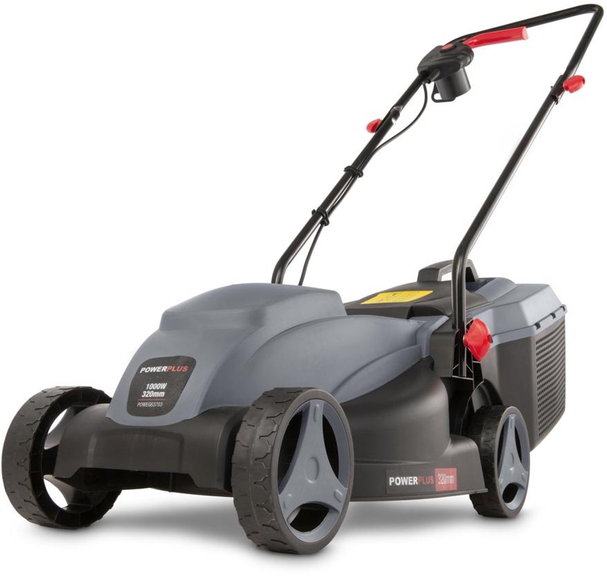 Powerplus POWEG63703 Elektrische grasmaaier - Grasmachine voor kleine tuin -...