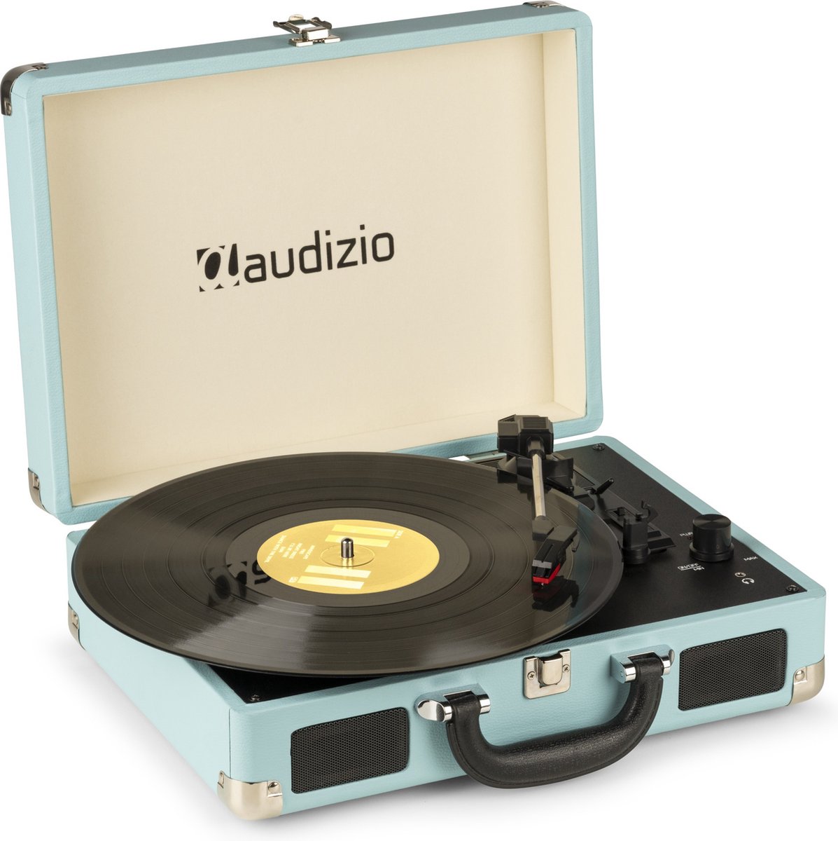 Retro platenspeler met speakers - Audizio RP114BL - Model 2024 - met PC...