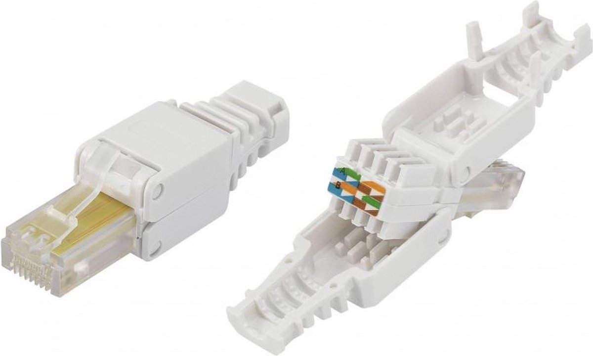 RJ45 Connector Cat6a / Cat7 - LAN stekker - Afgeschermd - FTP voor soepele en...