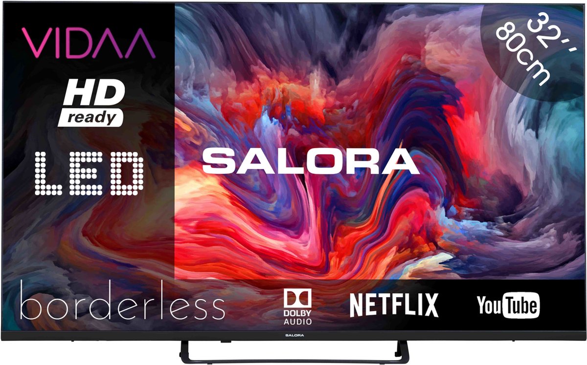 Salora FOD32HV - 32 Inch - Smart TV - HD Ready - 2023 - VIDAA TV - Smart 32...