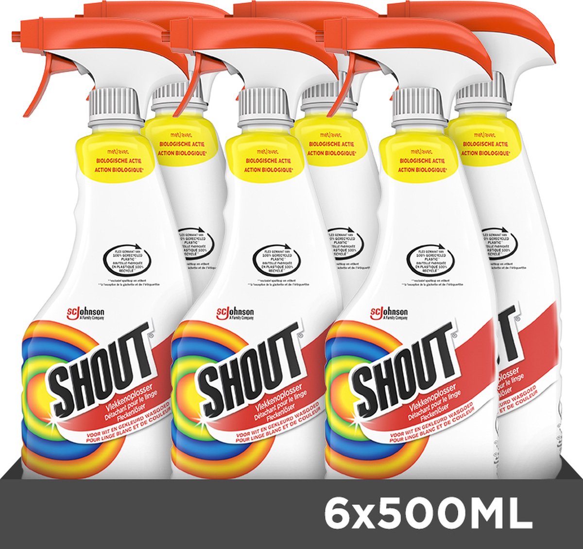 De 3 beste vlekkenverwijderaars van 2023 getest en beoordeeld 1 Shout Vlekkenoplosser Spray - Vlekkenverwijderaar - inhoud 6 x 500ML