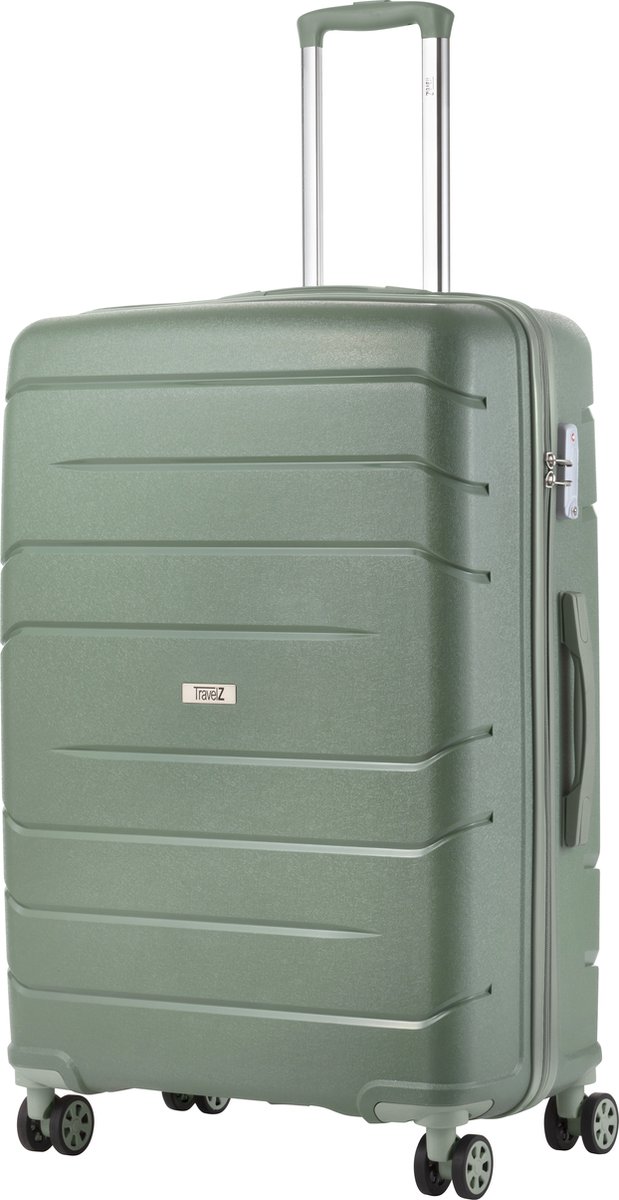 TravelZ Big Bars Reiskoffer 78 cm met dubbele wielen - Trolley koffer met...
