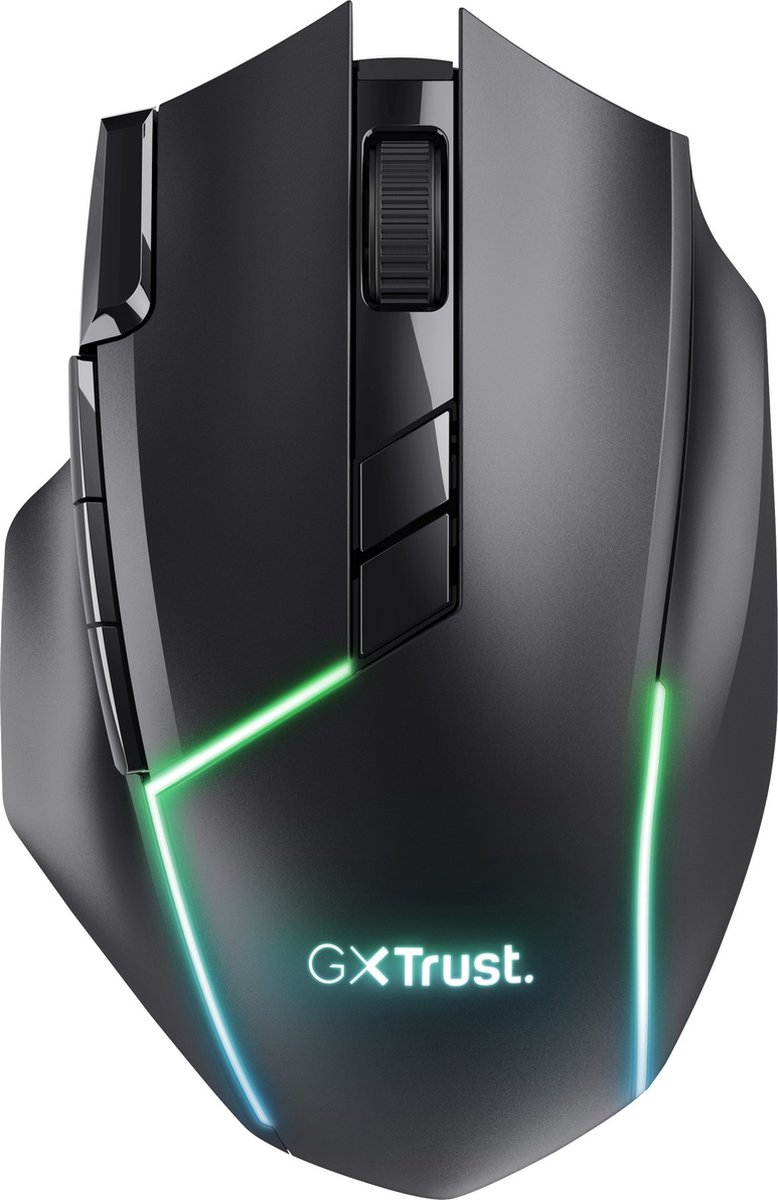 Trust GXT 131 Ranoo - Draadloze Gaming Muis - RGB - 4800 DPI - Rechtshandig - Zwart
