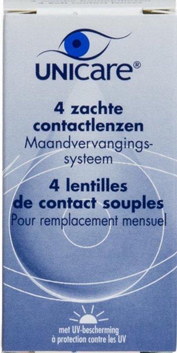 Unicare maandlenzen -2,50 - 4 pack Contactlenzen