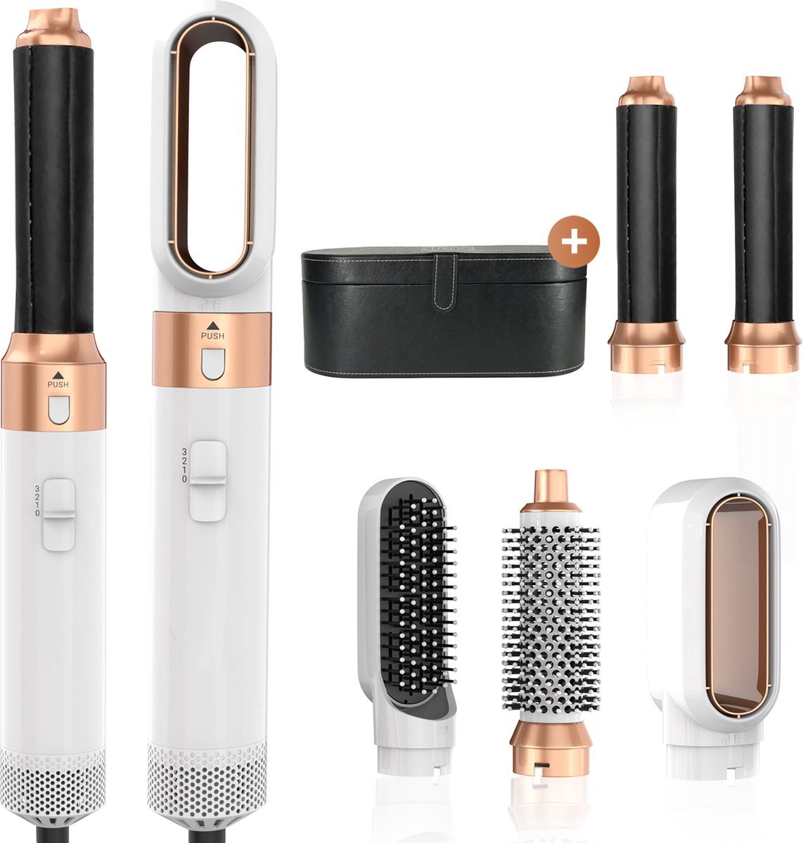 Vilea Airstyler Krultang 5 in 1 Multistyler Fohn-Föhnborstel- Hairwrap...