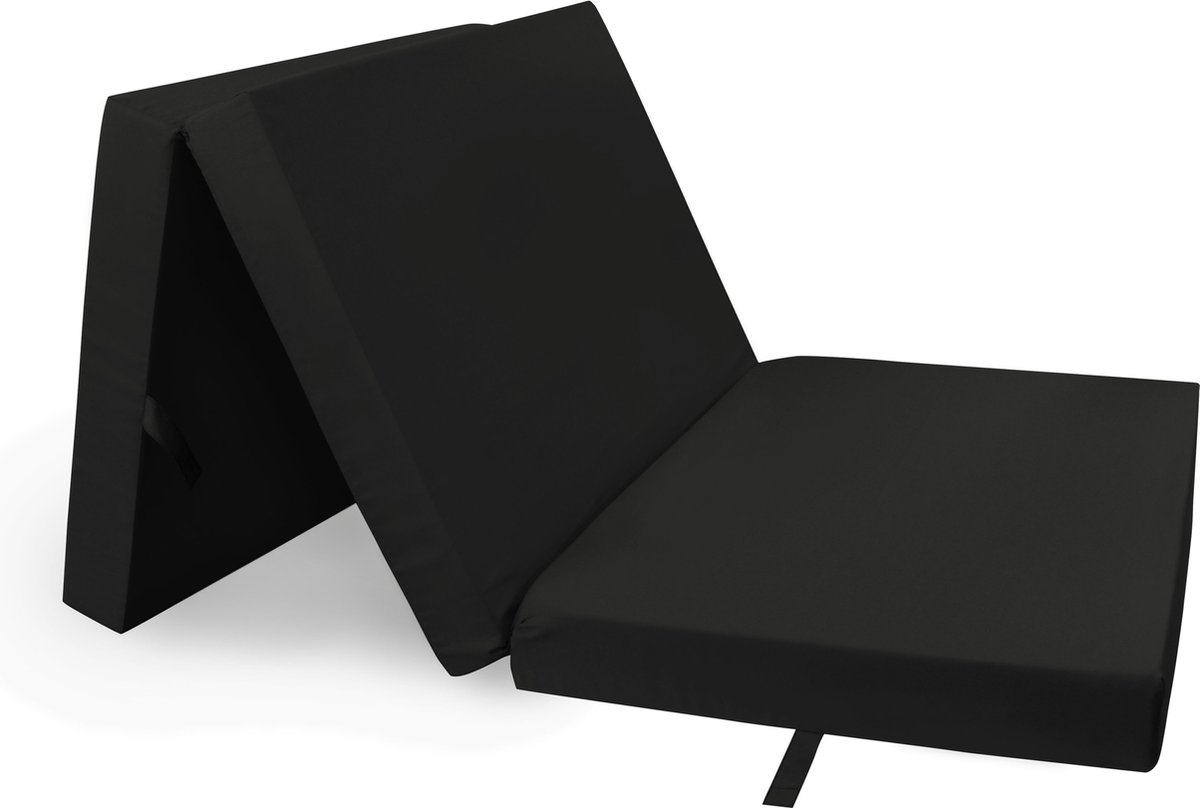 Wicotex opvouwbare matras – 195x85cm – Zwart – eenpersoonsbed – logeerbed –...